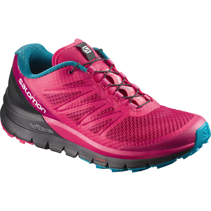 Salomon SENSE PRO MAX W Zapatillas Trail Running Mujer - Rosas Negras - Colombia (03169-FPZT)